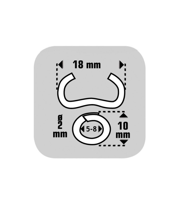 GRAPAS OMEGA 18 GALV.ESTUCHE 1000 GRAPAS