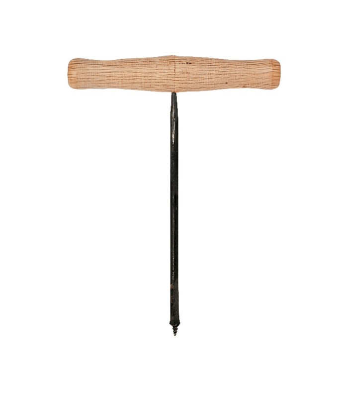 BARRENA MANGO DE MADERA 2 LINEAS