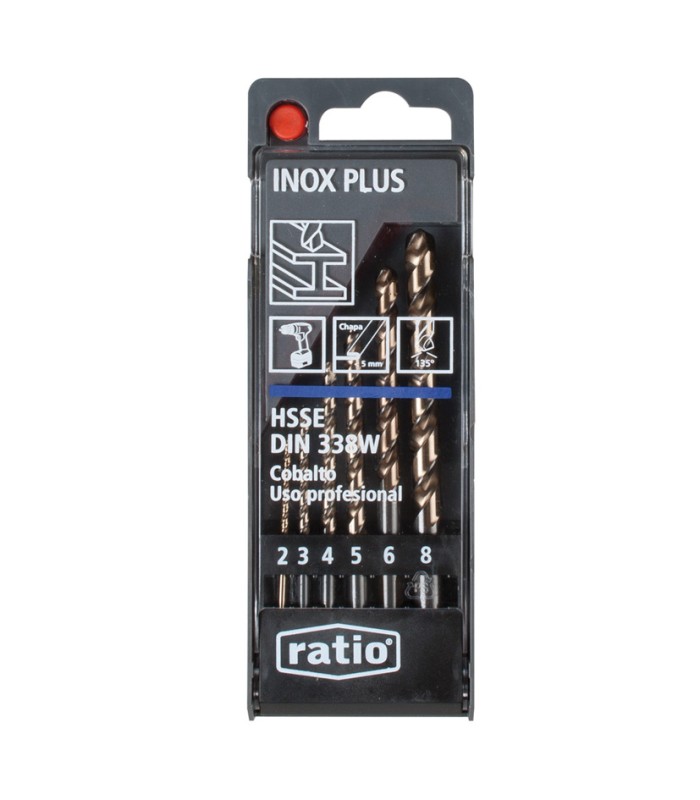 BROCAS INOX.PLUS HSSCO JGO.6  RATIO