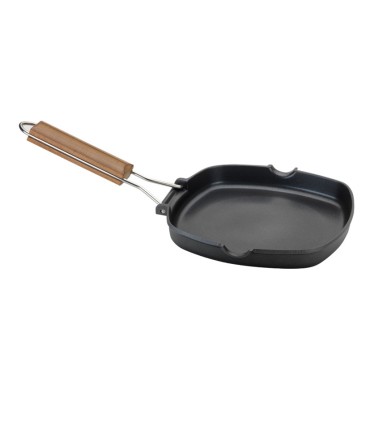 ASADOR PLANCHA ALUM. FUNDIDO 20X20 CM.