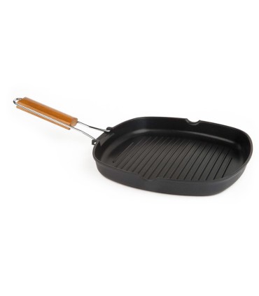 ASADOR GRILL ALUM. FUNDIDO 24X24 CM.