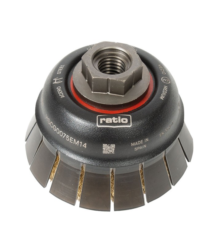 CEPILLO TAZA ACERO LATONADO 75X0,30