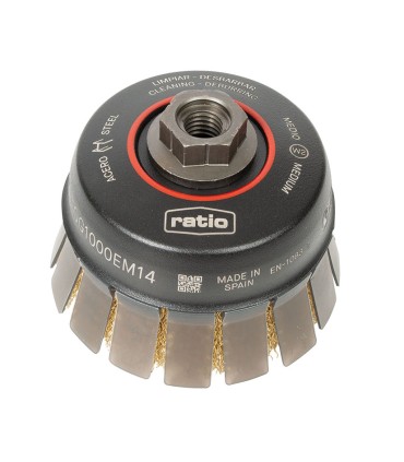 CEPILLO TAZA ACERO LATONADO 100X0,30