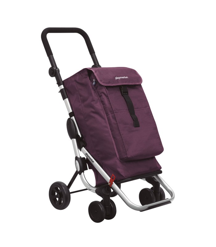 CARRO COMPRA PLEGABLE GO UP "C" MERLOT